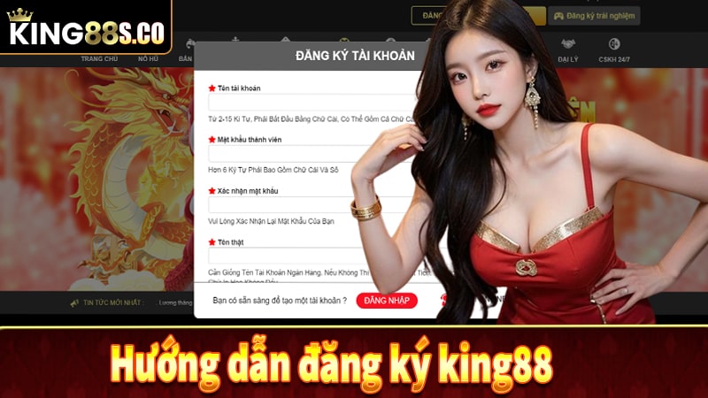 Hướng dẫn đăng ký tài khoản cá cược tại king88